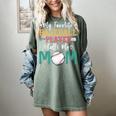 My Favorite Baseball Player Calls Me Mom Baseball Mom Premium Women's Comfort Colors T-Shirt Berry