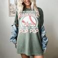 My Favorite Baseball Player Calls Me Pop Pop Women's Comfort Colors T-Shirt Berry