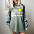 My Favorite Player Calls Me Stepmom Softball Baseball Mom Women's Comfort Colors T-Shirt Berry My Favorite Player Calls Me Stepmom Softball Baseball Mom Women's Comfort Colors T-Shirt Berry