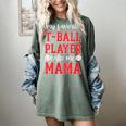 My Favorite T-Ball Player Calls Me Mama Baseball Mom Women's Comfort Colors T-Shirt Berry