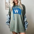 Fly The W Chicago Baseball Winning Flag Distressed Premium Tri-Blend Women's Comfort Colors T-Shirt Berry