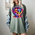 Gen Alpha Slang Ice Cream Drip Six Seven 67 Baseball Catcher Women's Comfort Colors T-Shirt Berry