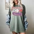 Grandparent Grandma Of The 1 Rookie Baseball Women's Comfort Colors T-Shirt Berry Grandparent Grandma Of The 1 Rookie Baseball Women's Comfort Colors T-Shirt Berry