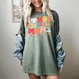 Groovy Retro I Love Hot Baseball Moms With After Game Snacks Women's Comfort Colors T-Shirt Berry