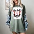 My Heart Is On That Field Baseball Mom Momm Women's Comfort Colors T-Shirt Berry My Heart Is On That Field Baseball Mom Momm Women's Comfort Colors T-Shirt Berry