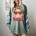 Heart Glasses Baseball Mama Baseball Mom Mother's Day Women's Comfort Colors T-Shirt Berry
