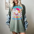 I Hit 100 Days Of School Baseball Ice Cream Drip Women's Comfort Colors T-Shirt Berry