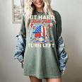 Hit Hard Run Fast Turn Left Baseball Cream Drip Crossed Bats Women's Comfort Colors T-Shirt Berry