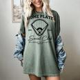 Home Plate Social Club Baseball Mom Women's Comfort Colors T-Shirt Berry