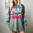 HUGvyn 100 Days Of School Baseball Ice Cream Teacher Student Women's Comfort Colors T-Shirt Berry