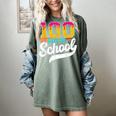 Ice Cream Drip 100 Days Of School Baseball Boys 100th Day Women's Comfort Colors T-Shirt Berry