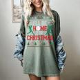 I’Ll Be Home For Christmas Baseball Ugly Sweater Art Women's Comfort Colors T-Shirt Berry