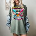 It's My 6733 Days Of School Baseball Ice Cream Dripping Women's Comfort Colors T-Shirt Berry
