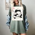 Japanese Grumpy Frog Baseball Player Baseball Women's Comfort Colors T-Shirt Berry
