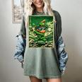 Leprechaun Playing Baseball Japanese Art St Patricks Day Women's Comfort Colors T-Shirt Berry Leprechaun Playing Baseball Japanese Art St Patricks Day Women's Comfort Colors T-Shirt Berry