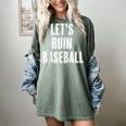 Let's Ruin Baseball Women's Comfort Colors T-Shirt Berry