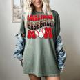 Loud Proud Baseball Mom Red Team Leopard Baseball Mom Squad Women's Comfort Colors T-Shirt Berry