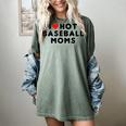 I Love Hot Baseball Moms Red Heart Women's Comfort Colors T-Shirt Berry I Love Hot Baseball Moms Red Heart Women's Comfort Colors T-Shirt Berry