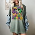 Mardi Gras Six Seven Baseball Drip Number 6 7 Meme Women's Comfort Colors T-Shirt Berry