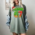 Mason 67 Christmas Ice Cream Drip Meme Six Seven Baseball Women's Comfort Colors T-Shirt Berry