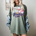 Mima Rookie Of Year 1st Birthday Baseball Theme Matching Women's Comfort Colors T-Shirt Berry