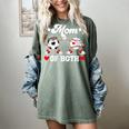 Mom Of Both Soccer Baseball Mom Of A Baseball Soccer Player Women's Comfort Colors T-Shirt Berry Mom Of Both Soccer Baseball Mom Of A Baseball Soccer Player Women's Comfort Colors T-Shirt Berry