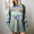 Mommy Of The Birthday Boy Baseball Ice Cream Drip Matching Women's Comfort Colors T-Shirt Berry