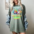 Nanny Of The Birthday Boy Baseball Football Colorful Women's Comfort Colors T-Shirt Berry