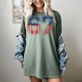 Number 67 USA Raglan Baseball Tee Women's Comfort Colors T-Shirt Berry