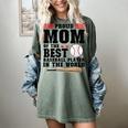 Proud Mom Of An Awesome Baseball Baseball Mom Women's Comfort Colors T-Shirt Berry Proud Mom Of An Awesome Baseball Baseball Mom Women's Comfort Colors T-Shirt Berry