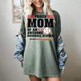 Proud Mom Of An Awesome Baseball Player Baseball Mom Women's Comfort Colors T-Shirt Berry