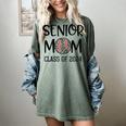 Proud Senior Baseball Mom Senior 2024 Class Leopard Game Day Raglan Baseball Tee Women's Comfort Colors T-Shirt Berry