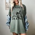 Raised In a Pen Baseball Pitcher Saying Bullpen Women's Comfort Colors T-Shirt Berry