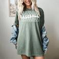 Retro Baseball Mama Groovy Baseball Mom Premium Women's Comfort Colors T-Shirt Berry