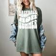 Retro Baseball Mom Summer Groovy Appreciation Premium Women's Comfort Colors T-Shirt Berry