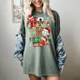 Santa Baseball Football Soccer Pajamas Ho Ho Christmas Xmas Women's Comfort Colors T-Shirt Berry Santa Baseball Football Soccer Pajamas Ho Ho Christmas Xmas Women's Comfort Colors T-Shirt Berry