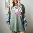 Save 2nd Base Breast Cancer Awareness Pink Ribbon Baseball Women's Comfort Colors T-Shirt Berry