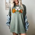 Shamrock Baseball Basketball Football St Patricks Day Women's Comfort Colors T-Shirt Berry