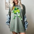 Shamrock Playing Baseball St Patricks Day Men Boys Kid Women's Comfort Colors T-Shirt Berry