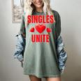 Singles Unite Valentines Day Humor For Singles Raglan Baseball Tee Women's Comfort Colors T-Shirt Berry Singles Unite Valentines Day Humor For Singles Raglan Baseball Tee Women's Comfort Colors T-Shirt Berry