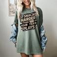 I Snack Harder Than Your Team Plays Baseball Mom Women's Comfort Colors T-Shirt Berry I Snack Harder Than Your Team Plays Baseball Mom Women's Comfort Colors T-Shirt Berry