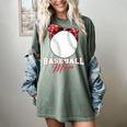 Softball Baseball Mom Floral Tee Mother's Day Women's Comfort Colors T-Shirt Berry Softball Baseball Mom Floral Tee Mother's Day Women's Comfort Colors T-Shirt Berry