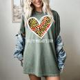 Softball Baseball Mom Valentine Leopard Heart Mother's Day Women's Comfort Colors T-Shirt Berry