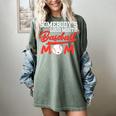 Somebody's Loud Mouth Baseball Mom Mama Premium Women's Comfort Colors T-Shirt Berry