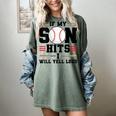 If My Son Hits I Will Yell Loud Baseball Mom Women's Comfort Colors T-Shirt Berry If My Son Hits I Will Yell Loud Baseball Mom Women's Comfort Colors T-Shirt Berry