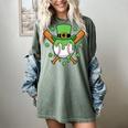 St Patricks Day Baseball Drip Ice Cream Baseball Home Plate Women's Comfort Colors T-Shirt Berry