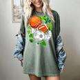 St Patricks Day Shamrock Basketball Baseball Football Soccer Women's Comfort Colors T-Shirt Berry St Patricks Day Shamrock Basketball Baseball Football Soccer Women's Comfort Colors T-Shirt Berry