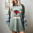 Stealing Hearts & Bases Valentine’s Day Baseball Love Women's Comfort Colors T-Shirt Berry Stealing Hearts & Bases Valentine’s Day Baseball Love Women's Comfort Colors T-Shirt Berry