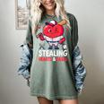 Stealing Hearts And Bases Baseball Player Valentine's Day Women's Comfort Colors T-Shirt Berry Stealing Hearts And Bases Baseball Player Valentine's Day Women's Comfort Colors T-Shirt Berry