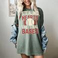 Stealing Hearts Like I Steal Bases Baseball Valentine Retro Women's Comfort Colors T-Shirt Berry Stealing Hearts Like I Steal Bases Baseball Valentine Retro Women's Comfort Colors T-Shirt Berry